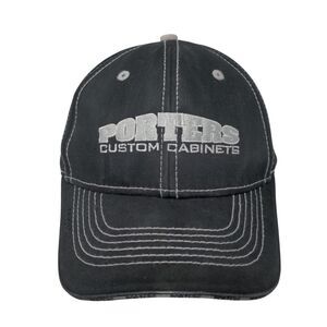 Porters Custom Cabinets Strapback Hat Black OSFA Adjustable Embroidered Max Hat